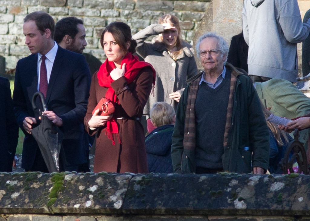 Britain's Prince William and Catherine Duchess of Cambridge leave Englefield Church in Englefield in Berkshire